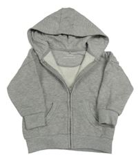 Sivá melírovaná prepínaci mikina s kapucňou zn. Primark