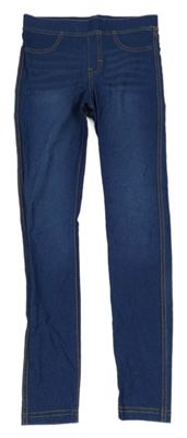 Tmavomodré tregíny rifllového vzhledu zn. H&M