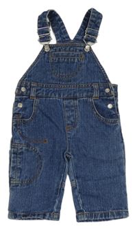 Modré laclové rifle se srdcem 