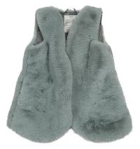 Sivá kožušinová podšitá vesta M&S