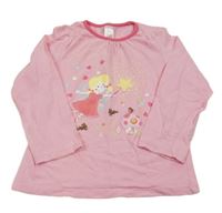 Ružové tričko s vílou Miniclub