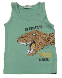 Zelené tielko s dinem