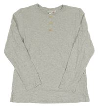 Světlešedé melírované triko H&M