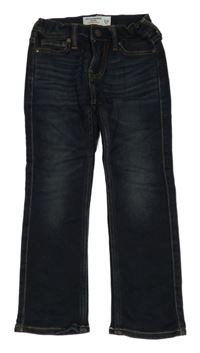 Tmavomodré teplákové skinny rifle Abercrombie&Fitch