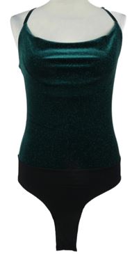 Dámské zelené třpytivé sametové body s vodou Quiz 