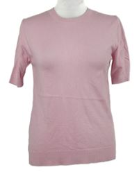 Dámske svetloružové pletené tričko TU