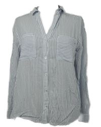 Dámská bílo-modrá pruhovaná halenka S. Oliver 