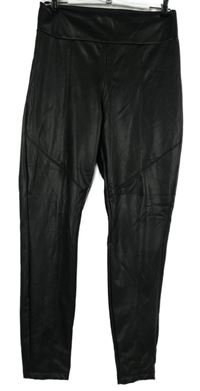 Dámské černé koženkové tregíny Calzedonia 