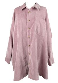 Dámská světlerůžová manšestrová košilová bunda F&F