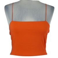 Dámsky tehlově červený crop top New Look