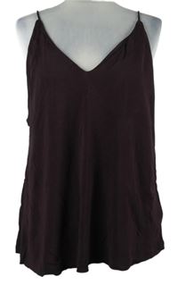 Dámský čokoládový tylový top H&M