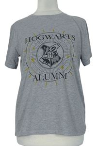 Dámske sivé tričko s potiskem Harry Potter Primark