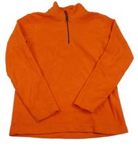 Oranžová fleecová funkčná mikina s logom zn. Mountain Warehouse