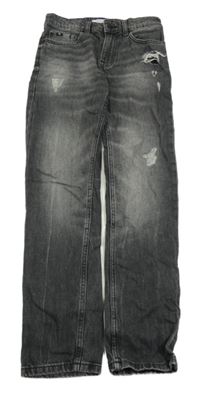 Černo-šedé rifle s prošoupáním Calvin Klein