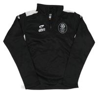 Čierno-biela športová mikina s potlačou