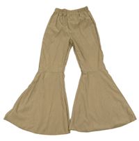 Béžové hippie manšestráky Shein