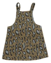 Béžové vlnené šaty s fľakmi Next