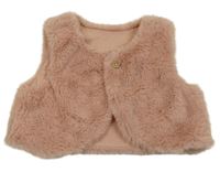 Svetloružová kožušinová podšitá mikina Nutmeg