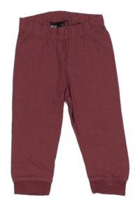 Vínové pyžamové nohavice H&M
