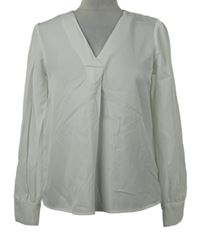 Dámska biela nařasená blúzka Object