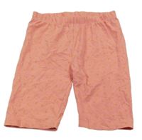 Ružové bavlnené kraťasy so srdiečkami Topolino