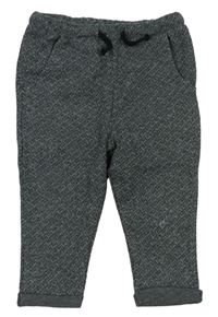 Sivé vzorované pletené nohavice Next