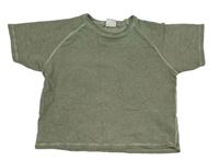 Khaki teplákové tričko Zara