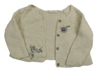 Béžový prepínaci sveter s kvietkom Next