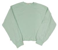 Mátová crop ľahká mikina H&M