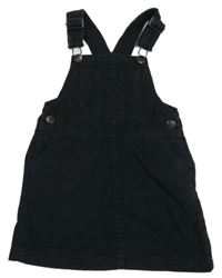 Černé riflové laclové šaty Next