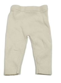 Smetanové žebrované kamaše F&F