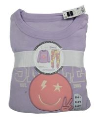 Nové - Lila fleecové pyžama s nápisom Dunnes