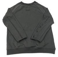 Tmavosivá mikina s nápisom George