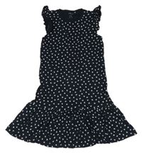 Tmavomodré bavlnené šaty s mušlemi Name it