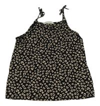 Čierno-béžový vzorovaný top H&M