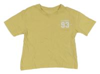 Žlté crop tričko s číslom Primark