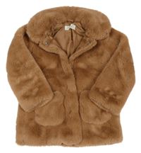 Starorůžový kožešinový podšitý kabátek H&M
