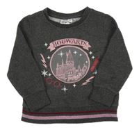 Tmavosivá mikina s potiskem - Harry Potter