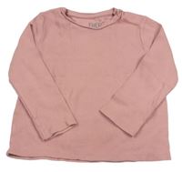 Ružové rebrované tričko F&F