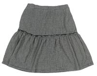 Čierno-biela kockovaná sukňa Primark