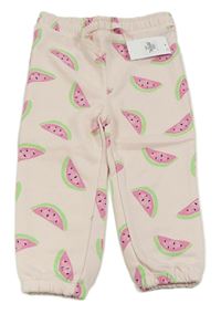 Světlerůžové tepláky s melouny Primark