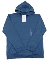 Nové - Modrá mikina s klokanou a kapucí LC Waikiki