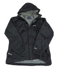 Čierna šušťáková funkčná jarná bunda s kapucňou Berghaus