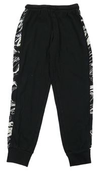 Černo-vzorované tepláky George 