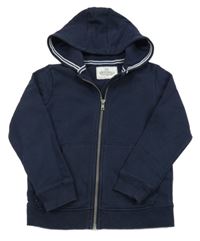 Tmavomodrá prepínaci mikina s kapucňou M&S