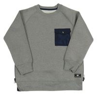 Šedá mikina s kapsou Zara boys