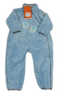 Nové - Modrá chlupatá kombinéza Tiny Trolls