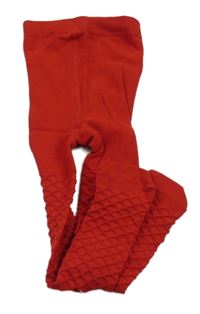 Červené kárované pančuchy John Lewis