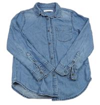 Modrá rifľová košeľa Zara