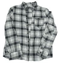 Šedo-bílá kostkovaná košile Zara